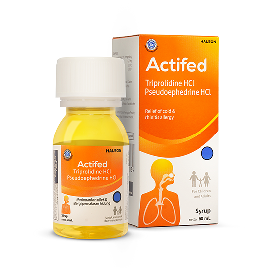 ACTIFED SIRUP 60 ML (KUNING) – Harga, Efek Samping, Kegunaan dan Aturan Pakai