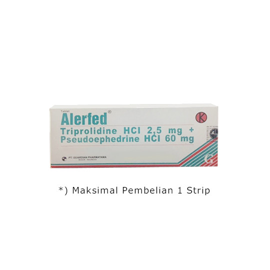 ALERFED 10 TABLET – Harga, Efek Samping, Kegunaan dan Aturan Pakai