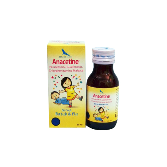 ANACETINE SIRUP 60 ML – Harga, Efek Samping, Kegunaan dan Aturan Pakai