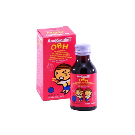 ANAKONIDIN OBH SIRUP 60 ML – Harga, Efek Samping, Kegunaan dan Aturan Pakai