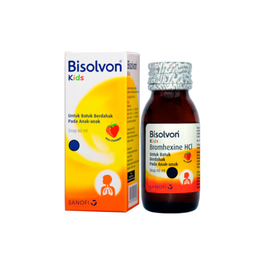 BISOLVON KIDS SIRUP 60 ML – Harga, Efek Samping, Kegunaan dan Aturan Pakai