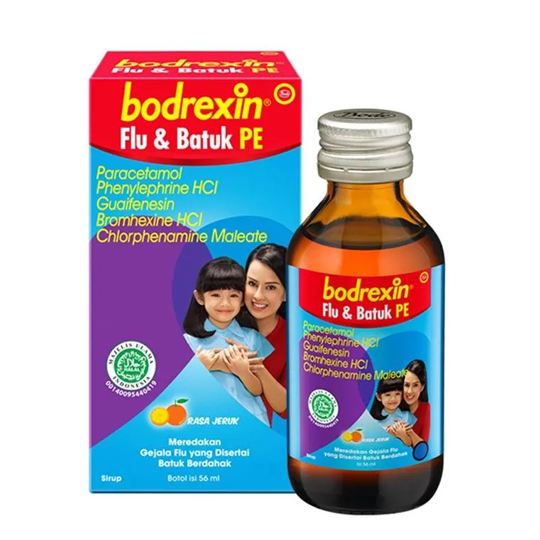 Bodrexin Flu Dan Batuk PE Sirup – Harga, Efek Samping, Kegunaan dan Aturan Pakai