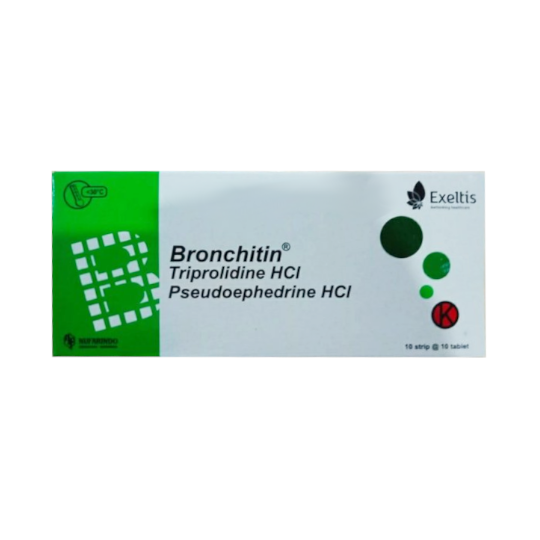 Bronchitin 10 Tablet- Harga, Efek Samping, Kegunaan dan Aturan Pakai