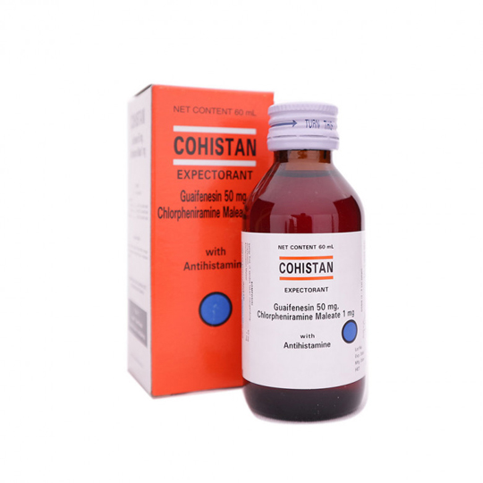 COHISTAN EXPECTORANT SIRUP 60 ML – Harga, Efek Samping, Kegunaan dan Aturan Pakai