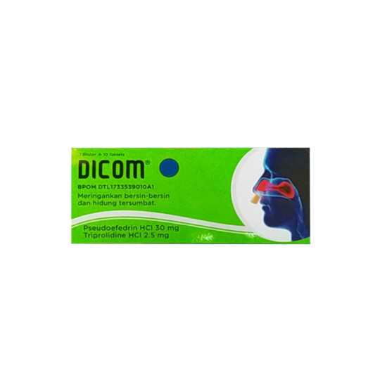 DICOM 30/2.5 MG 10 TABLET – Harga, Efek Samping, Kegunaan dan Aturan Pakai