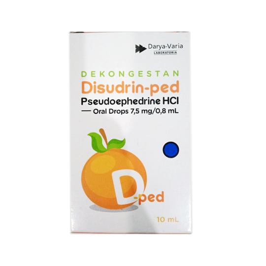 Disudrin-Ped Oral Drops 10 ml – Harga, Efek Samping, Kegunaan dan Aturan Pakai