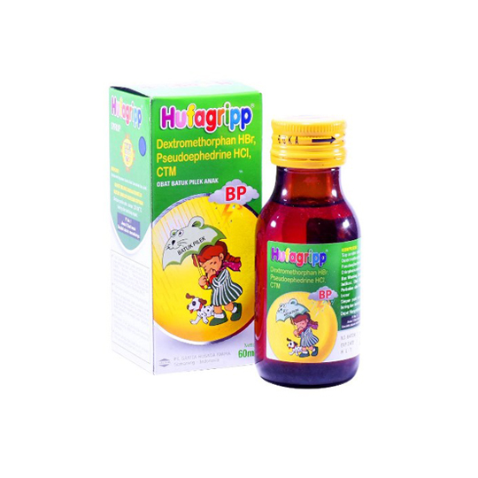 HUFAGRIP BP SIRUP 60 ML – Harga, Efek Samping, Kegunaan dan Aturan Pakai