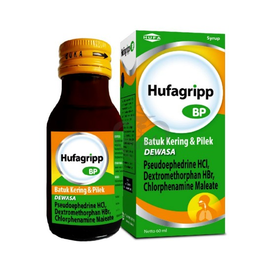 Hufagripp BP Dewasa Sirup 60 ml – Harga, Efek Samping, Kegunaan dan Aturan Pakai