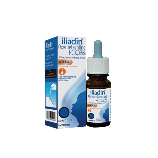 ILIADIN ANAK 0.025% NASAL DROPS 10 ML – Harga, Efek Samping, Kegunaan dan Aturan Pakai