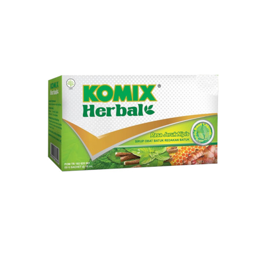 KOMIX HERBAL RASA JERUK NIPIS 6 SACHET – Harga, Efek Samping, Kegunaan dan Aturan Pakai