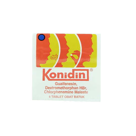 KONIDIN 4 TABLET – Harga, Efek Samping, Kegunaan dan Aturan Pakai