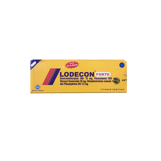 LODECON FORTE 10 KAPLET – Harga, Efek Samping, Kegunaan dan Aturan Pakai