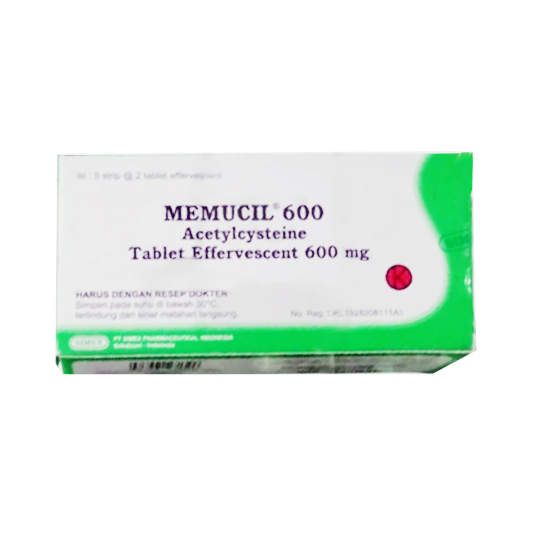 Memucil 600 mg 2 Tablet Effervescent – Harga, Efek Samping, Kegunaan dan Aturan Pakai