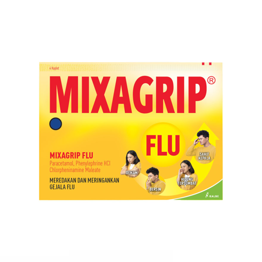 MIXAGRIP FLU 4 KAPLET – Harga, Efek Samping, Kegunaan dan Aturan Pakai