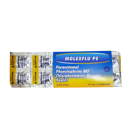 Molexflu PE 10 Kaplet – Harga, Efek Samping, Kegunaan dan Aturan Pakai