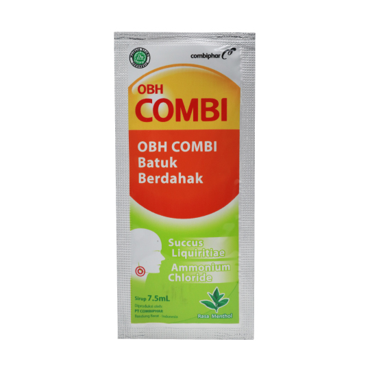 OBH COMBI BATUK BERDAHAK MENTHOL SIRUP 7.5 ML – Harga, Efek Samping, Kegunaan dan Aturan Pakai