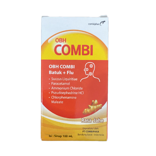 OBH COMBI BATUK PLUS FLU JAHE 100 ML – Harga, Efek Samping, Kegunaan dan Aturan Pakai