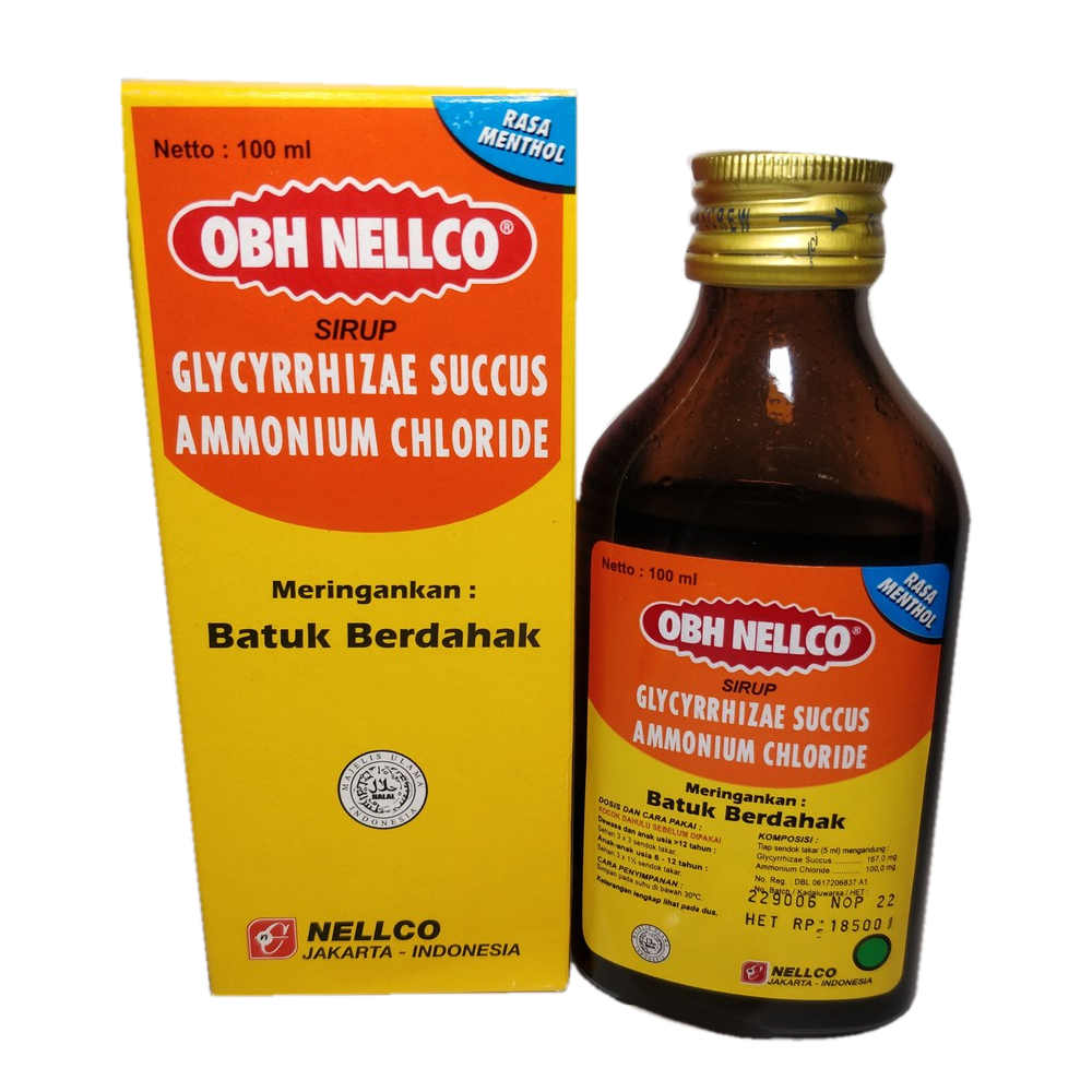 OBH Nellco Batuk Berdahak 100 ml – Harga, Efek Samping, Kegunaan dan Aturan Pakai