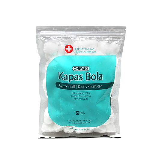 Onemed Kapas Bola 120 Pieces (75 g) – Harga, Efek Samping, Kegunaan dan Aturan Pakai