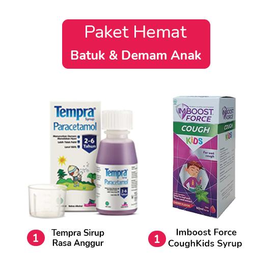 Paket Hemat Batuk & Demam Anak – Harga, Efek Samping, Kegunaan dan Aturan Pakai