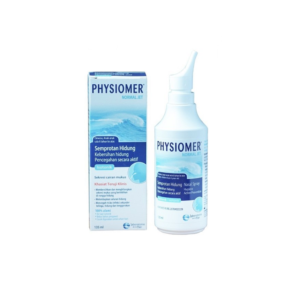 Physiomer Normal Jet Nasal Spray 135 ml  – Harga, Efek Samping, Kegunaan dan Aturan Pakai