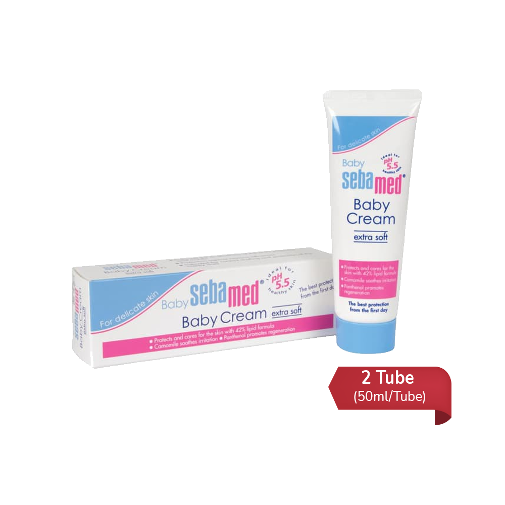 Sebamed Baby Cream Extra Soft 50 ml 2 Tube – Hemat Borongan – Kegunaan, Efek Samping,