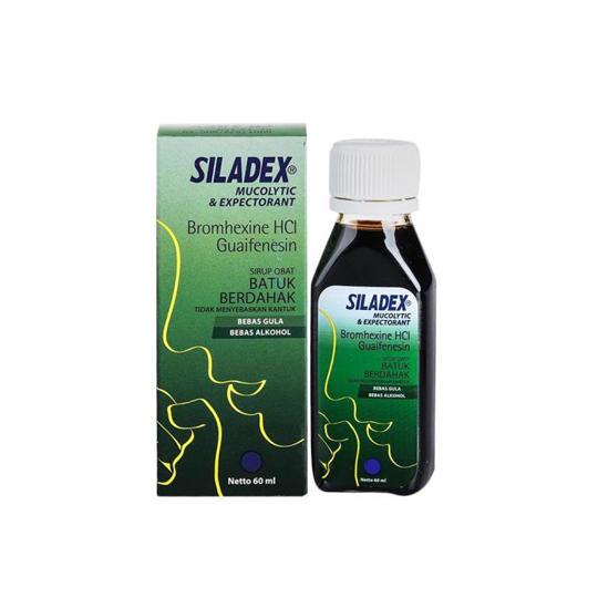 SILADEX MUCOLYTIC EKSPEKTORAN SIRUP 60 ML – Harga, Efek Samping, Kegunaan dan Aturan Pakai