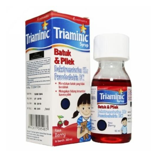 TRIAMINIC BATUK PILEK 60 ML – Harga, Efek Samping, Kegunaan dan Aturan Pakai